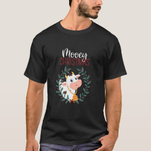 Camiseta Atuendo de Navidad divertido para vacas con Mooey