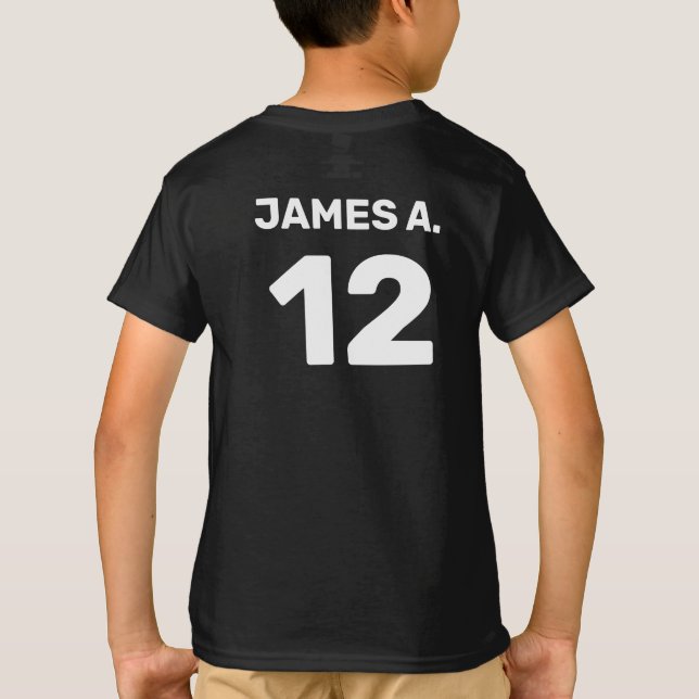 Camiseta atuendo del equipo de plantilla de personalizado ( (Reverso)