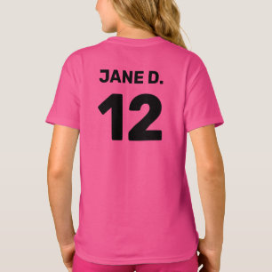 Camiseta atuendo del equipo de plantilla de personalizado (