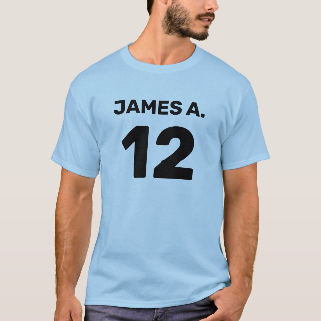 Camiseta atuendo del equipo de plantilla de personalizado ( (Anverso)