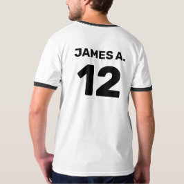 Camiseta atuendo del equipo de plantilla de personalizado (
