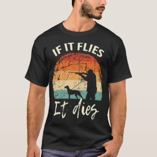 Camiseta atuendos de caza de pato divertidos para un perro