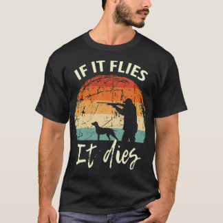 Camiseta atuendos de caza de pato divertidos para un perro