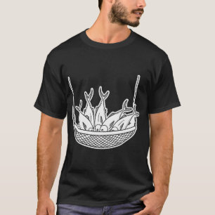Camiseta Atún agrupado en red de pesca