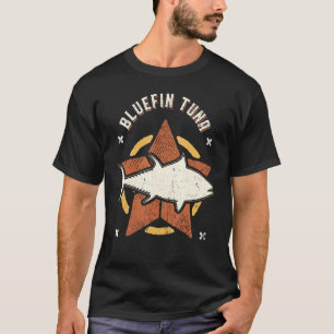 Camiseta Atún de aleta azul animal clásico vintage retro