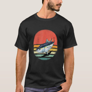 Camiseta Atún de aleta azul de agua salada de pesca retro v