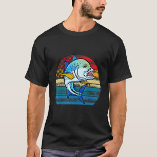 Camiseta Atún de aleta azul gigante Atún de aleta azul retr