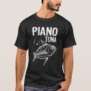 Camiseta Atún de piano Atún con teclas de piano