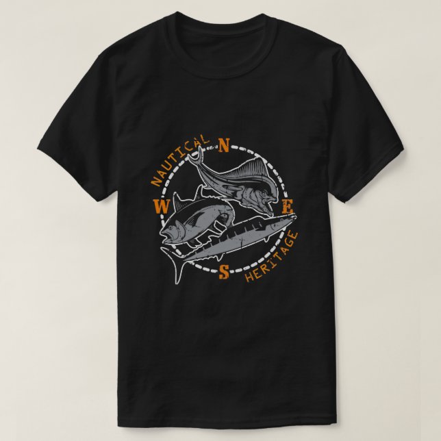 Camiseta Atún Kingfish Nautical Fishing Gift for Fisher (Diseño del anverso)