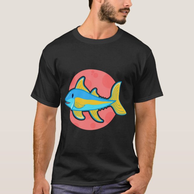 Camiseta atún pequeño lindo (Anverso)
