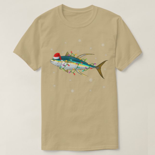 Camiseta Atún rojo Pescado Iluminador de reno Atún rojo C (Diseño del anverso)