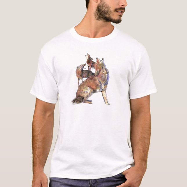 Camiseta Aturamiento acuático Coyotes Arte de naturaleza an (Anverso)