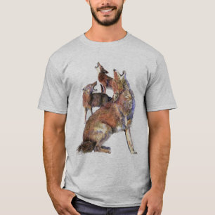 Camiseta Aturamiento acuático Coyotes Arte de naturaleza an