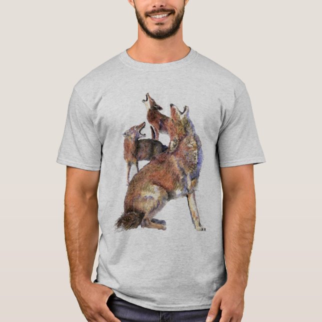 Camiseta Aturamiento acuático Coyotes Arte de naturaleza an (Anverso)