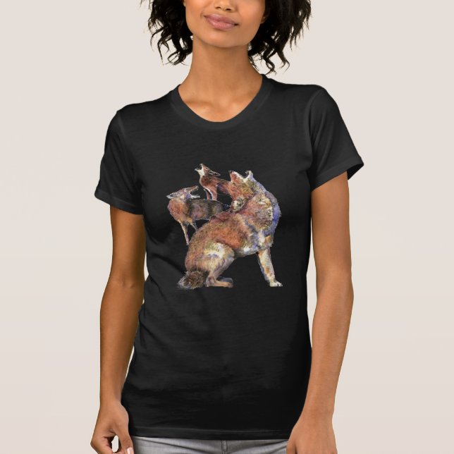 Camiseta Aturamiento acuático Coyotes Arte de naturaleza an (Anverso)
