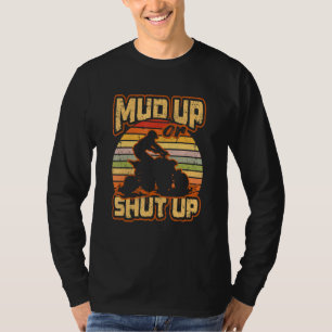 Camiseta Atv 4 Ruedas 4x4 Diseño Retro De Barro Para Una Bi