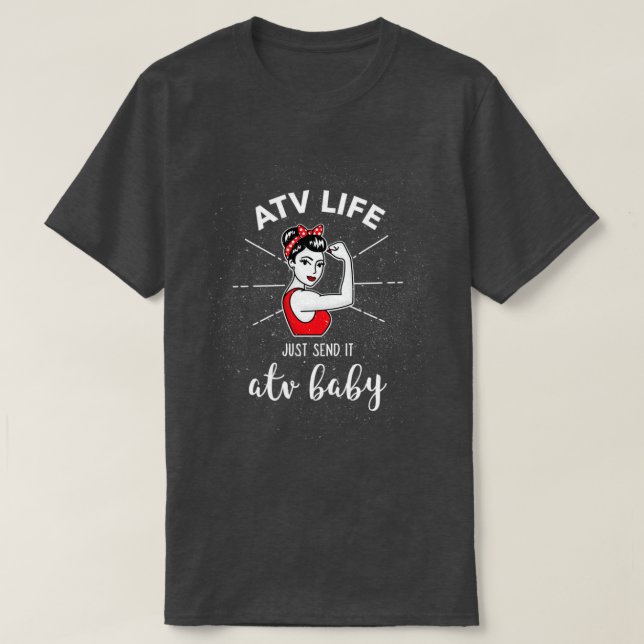 Camiseta ATV Bebé ATV Life sólo lo envía 4 ruedas Quad (Diseño del anverso)