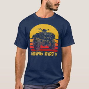 Camiseta ATV Carretera de cuatro ruedas Sucia Retro todo el