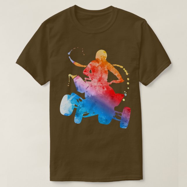 Camiseta ATV Cuatro Ruedas fuera de Road Biker Quad Bike 14 (Diseño del anverso)