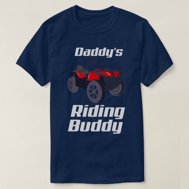 Camiseta Atv Quad Bike Off Road Daddys Riding Buddy (Diseño del anverso)