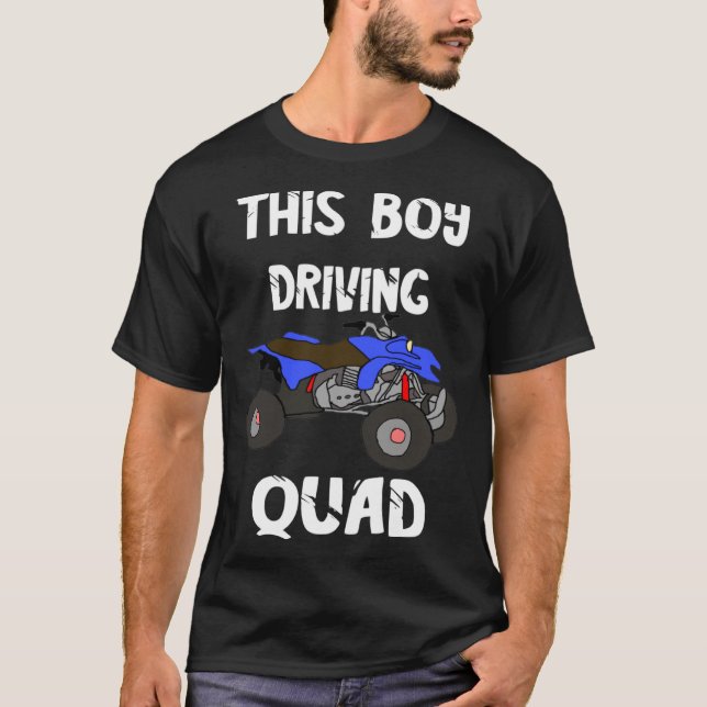 Camiseta ATV Quad Rider Offroad Biker Boys Cuatro Ruedas Bi (Anverso)