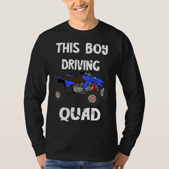 Camiseta ATV Quad Rider Offroad Biker Boys Four Wheeler Bik (Anverso)