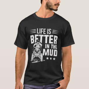 Camiseta Atv Riding Quad Four Wheeler Life Es Mejor En