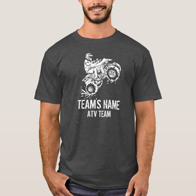 Camiseta ATV todo el equipo del vehículo del terreno (Anverso)