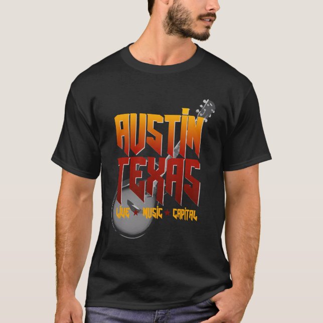 Camiseta Atx Live Music Capital Texas Austin (Anverso)