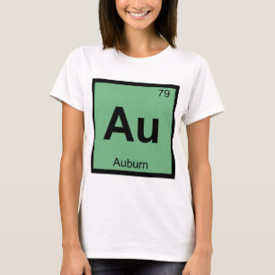 Camiseta Au - Auburn Maine Química Símbolo de la Tabla Peri