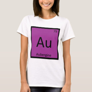 Camiseta Au - Berenjena Química Tabla Periódica