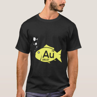 Camiseta Au Goldfish Oro Chemistry Metalizado Pun Gift