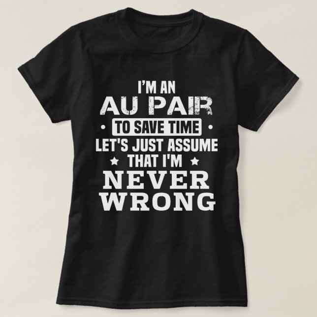 Camiseta Au Pair (Diseño del anverso)