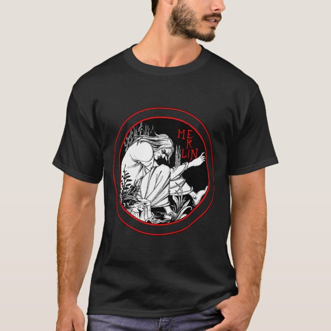 Camiseta Aubrey Beardsley Merlin (Anverso)