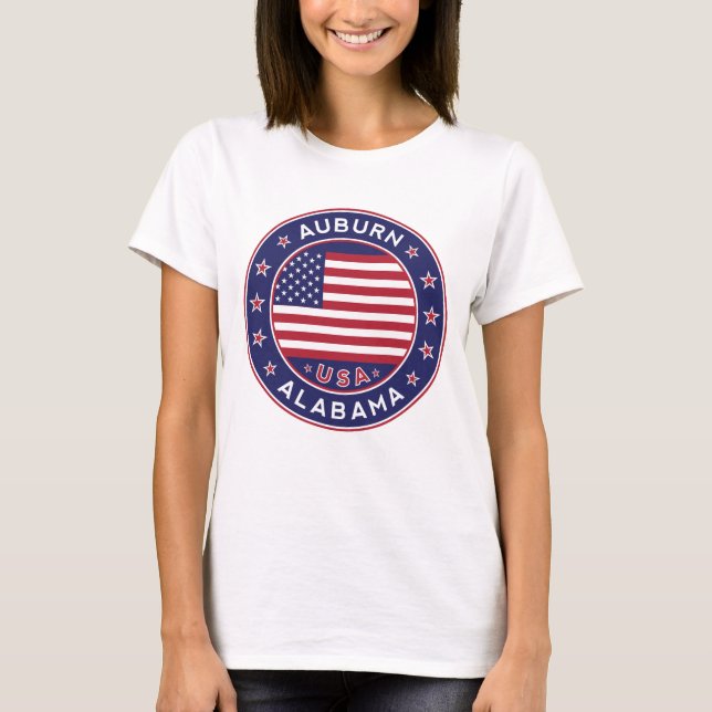 Camiseta Auburn, Alabama (Anverso)