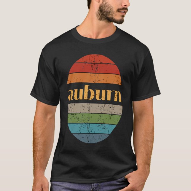 Camiseta Auburn Alabama Calidad Sunset 3 Dolor (Anverso)