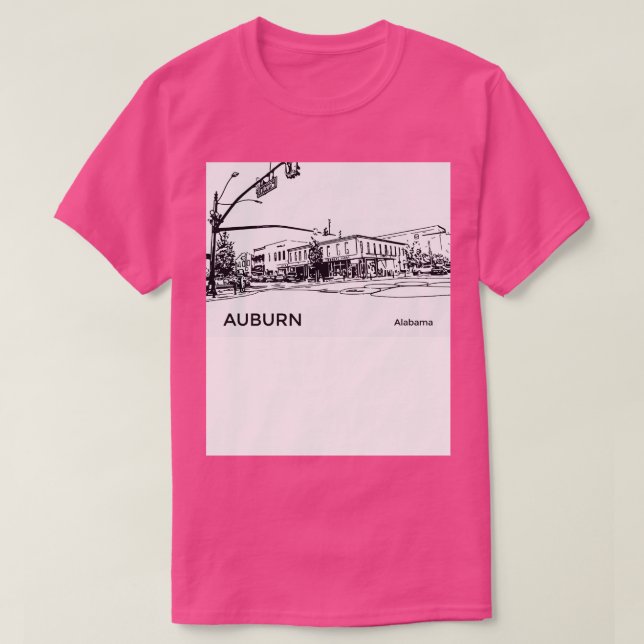 Camiseta Auburn Alabama TShirt (Diseño del anverso)