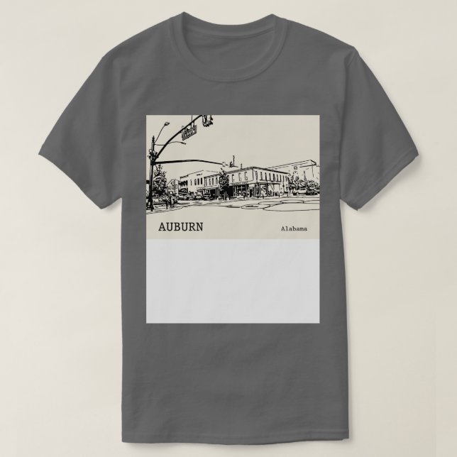 Camiseta Auburn Alabama TShirt 1 (Diseño del anverso)