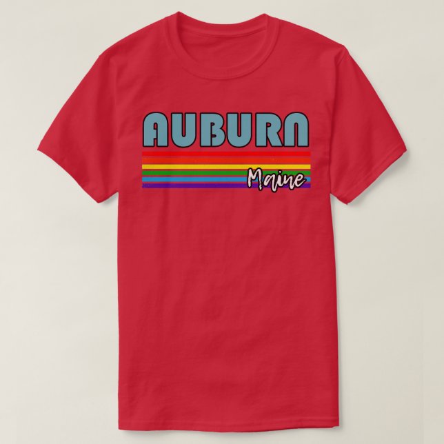 Camiseta Auburn Maine Pride Auburn Regalo LGBT Apoyo a LGBT (Diseño del anverso)
