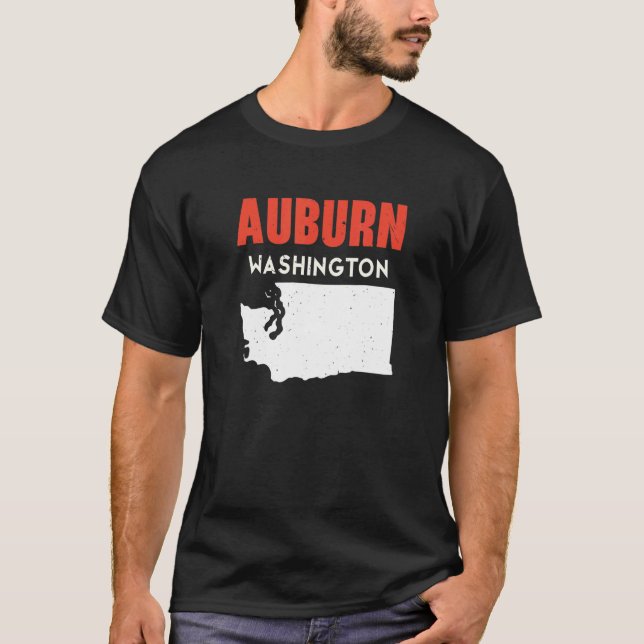 Camiseta Auburn Washington Estados Unidos EE.UU. Travel Was (Anverso)