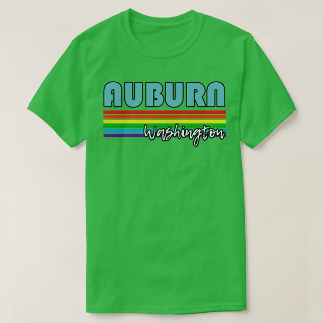 Camiseta Auburn Washington Pride Auburn LGBT Gift LGBTQ Su (Diseño del anverso)