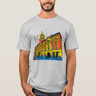 Camiseta Auckland Ferry Building Pop Art Retro New Zealand 