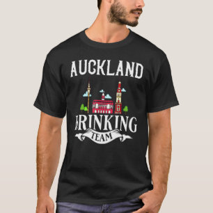 Camiseta Auckland New Zealand City Trip Skyline Map Viaje