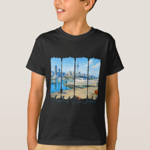 Camiseta Auckland Nueva Zelanda Viajar Pincelada Aucklan