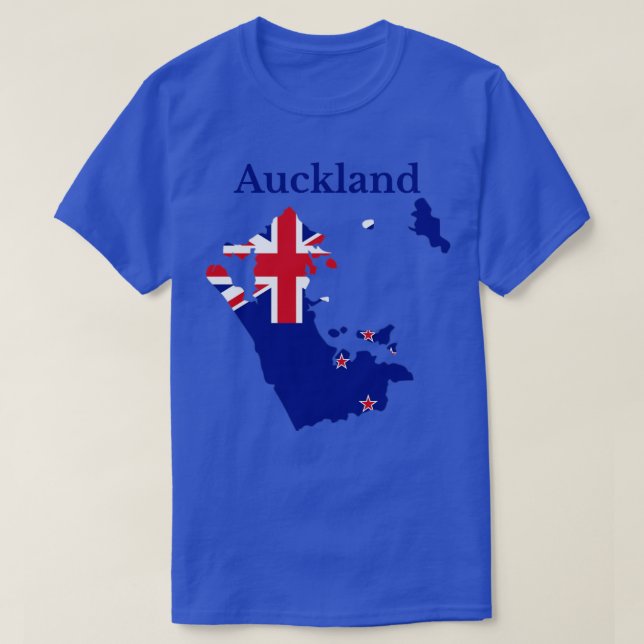 Camiseta Auckland Región de Nueva Zelanda (Diseño del anverso)