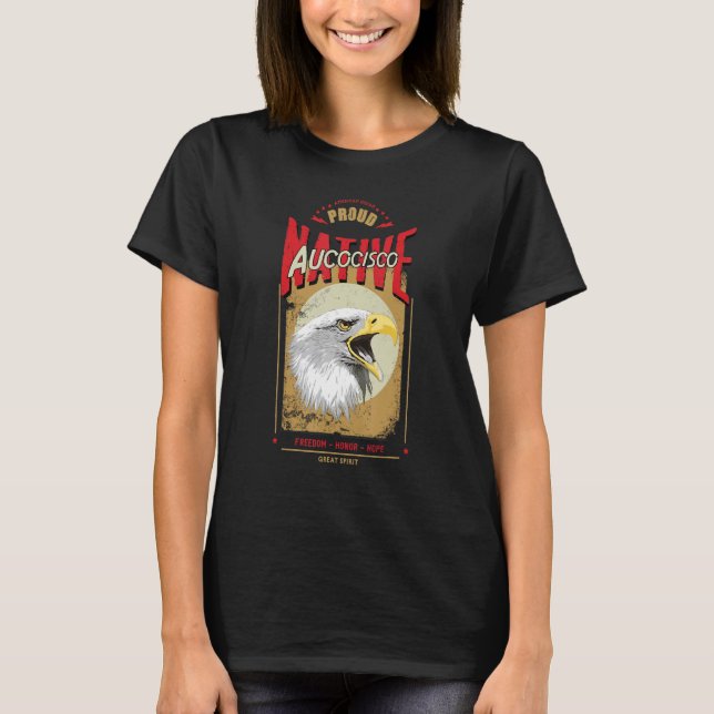 Camiseta Aucocisco Nativo Estadounidense Águila Espíritu Vi (Anverso)