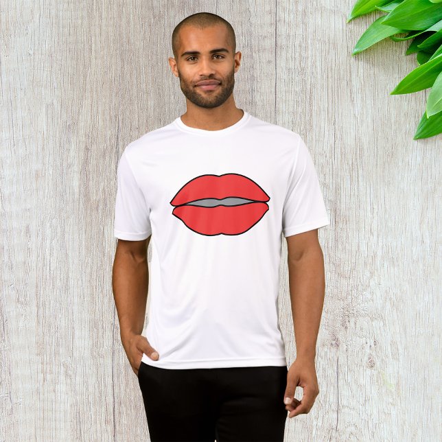 Camiseta Audaz arte pop de los labios rojos (Subido por el creador)