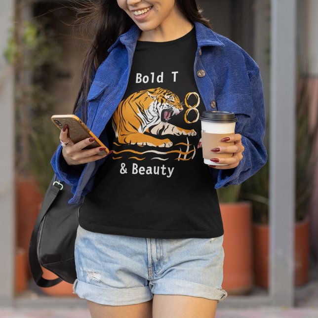 Camiseta Audaz belleza de vida salvaje mujeres tigre camise (Subido por el creador)