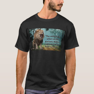Camiseta "audaz como león": Usa tu rectitud