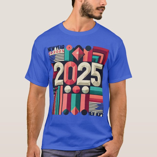 Camiseta Audaz Diseño de Año Nuevo 2025: Nuevo Tee de Inici (Anverso)